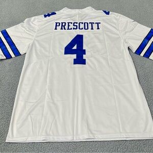 Dallas Cowboys Dak Prescott Jersey White Stitched Nike #4 NEW Mens Adult
